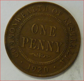 Australie 1 penny 1920
